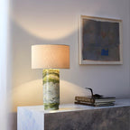 VerdantGlow | Elegant Green Marble Modern Table Lamp for Living Room 6