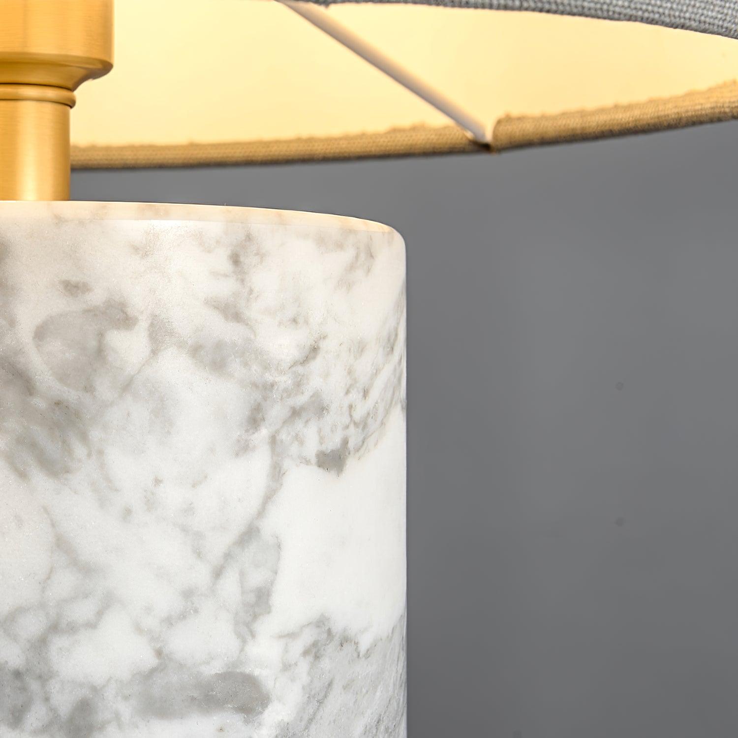 VerdantGlow | Elegant Green Marble Modern Table Lamp for Living Room 8