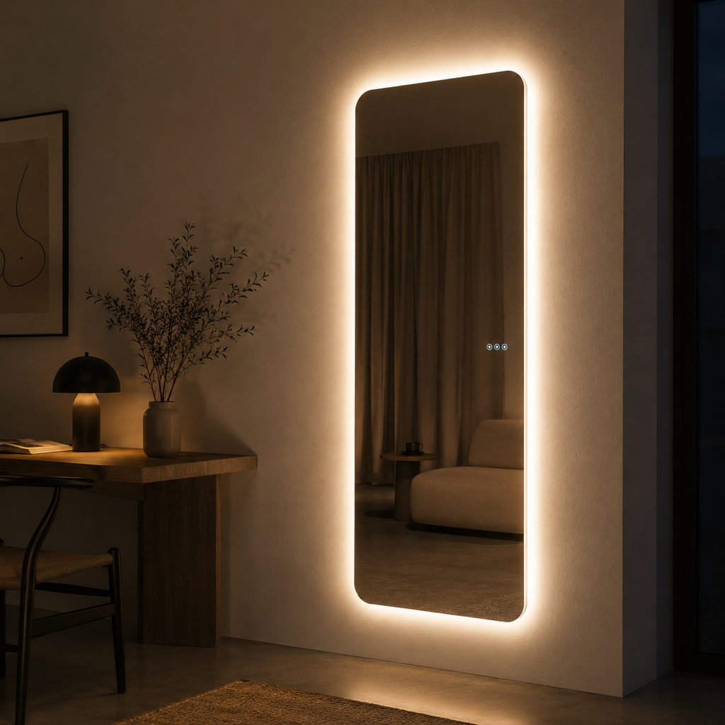 Verona | Elegant Full-Length LED Smart Dressing Mirror with Bluetooth Audio