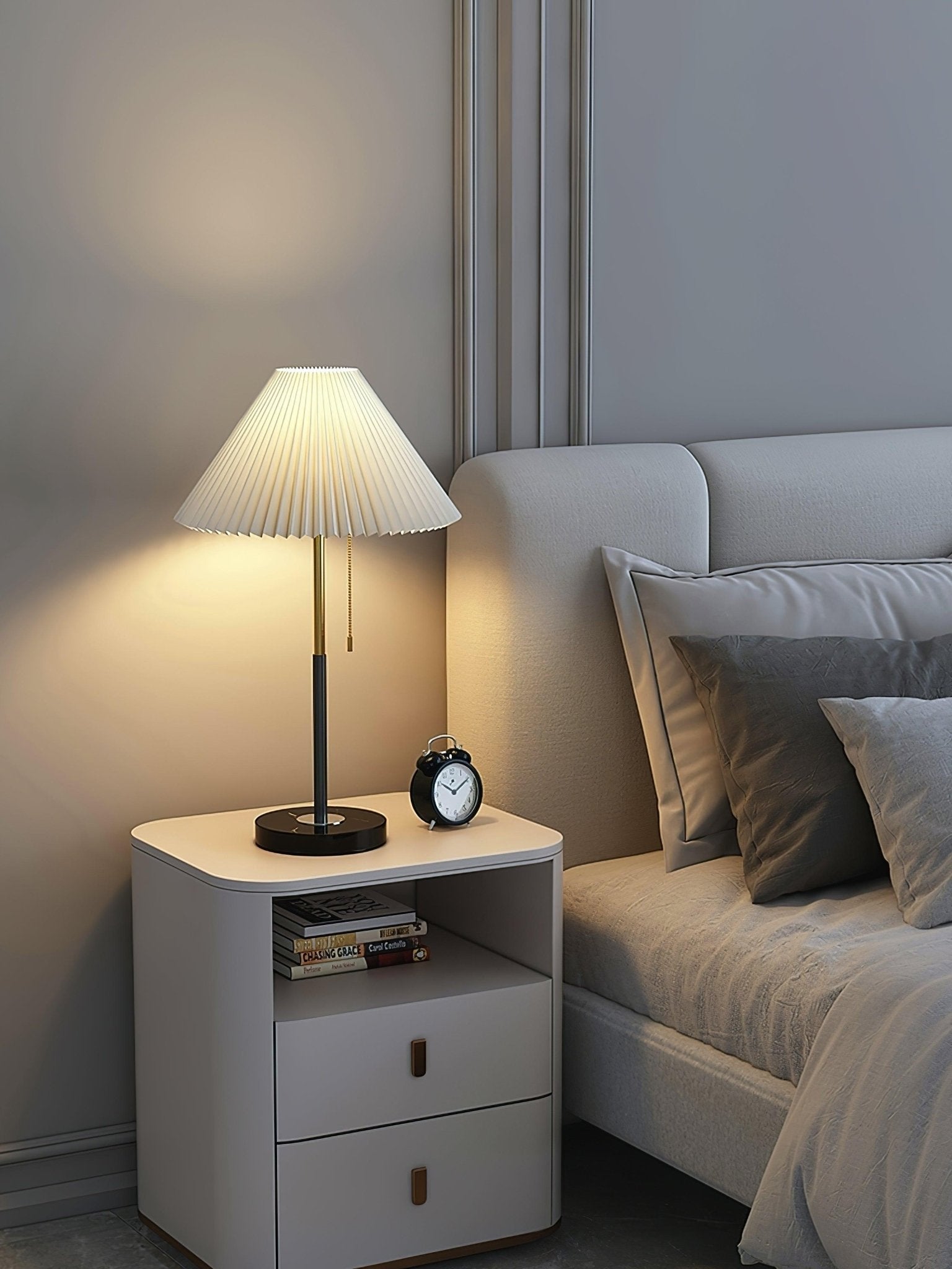 Vibrant Waxed Fabric | Modern Stylish Table Lamp with Marble Base 3