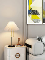 Vibrant Waxed Fabric | Modern Stylish Table Lamp with Marble Base 4
