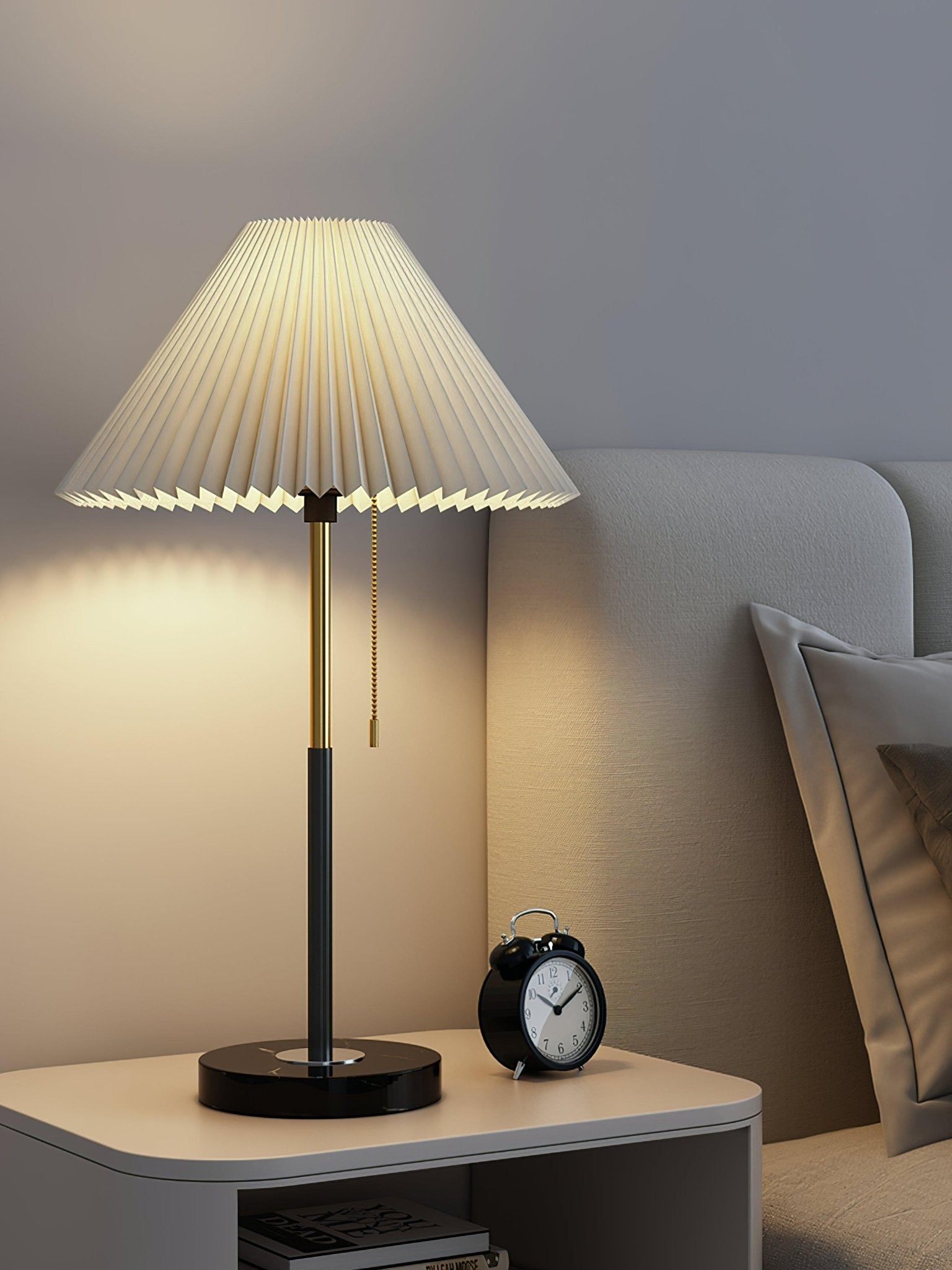 Vibrant Waxed Fabric | Modern Stylish Table Lamp with Marble Base 5
