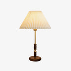 Walnut Brass | Elegant Modern Table Lamp for Bedside and Living Room 0