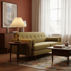 Walnut Brass | Elegant Modern Table Lamp for Bedside and Living Room 2