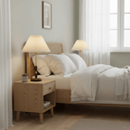 Walnut Brass | Elegant Modern Table Lamp for Bedside and Living Room 5