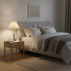 Walnut Brass | Elegant Modern Table Lamp for Bedside and Living Room 6