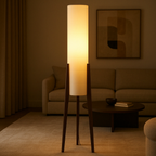 Walnut Elegance | Modern Natural Wood Floor Lamp for Living Room 5