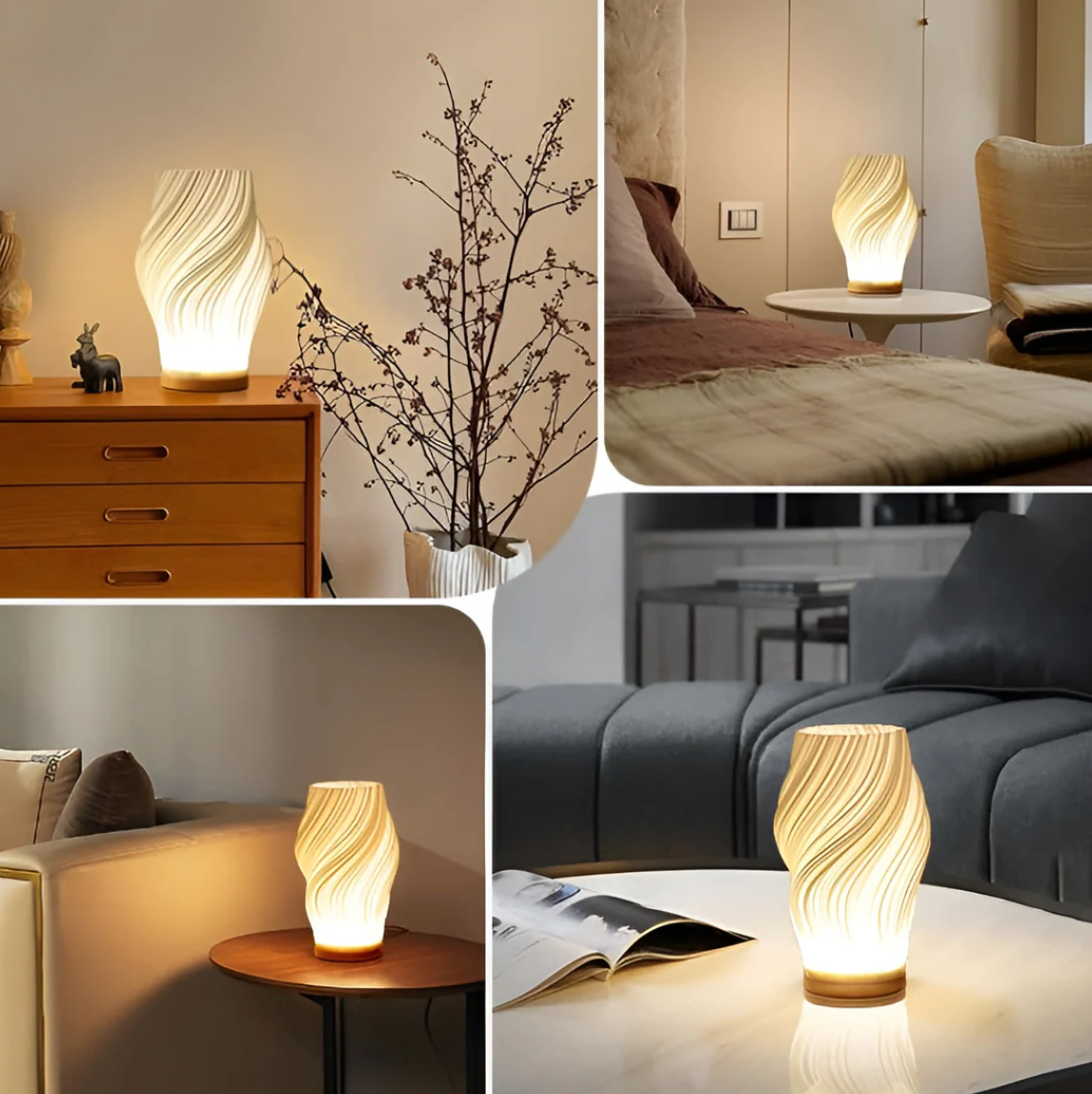 WaveLight | Elegant Dimmable Modern Table Lamp for Bedside & Living Room 1