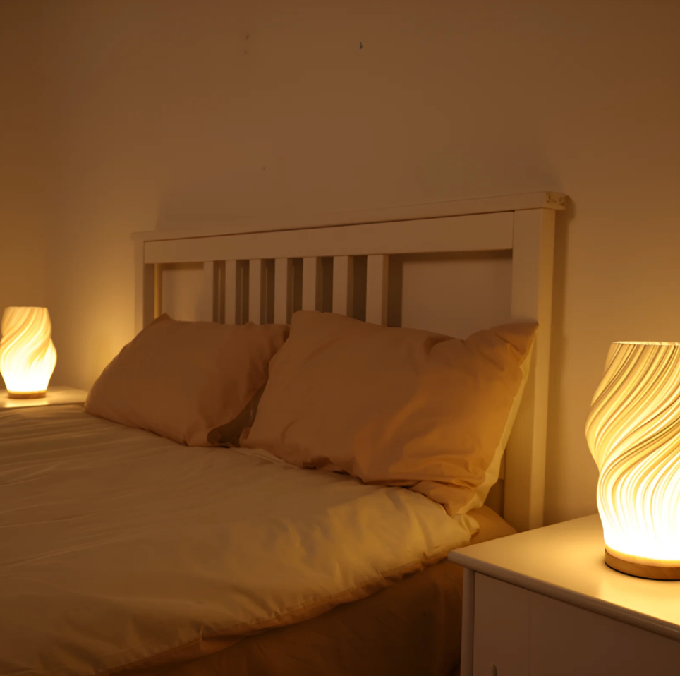 WaveLight | Elegant Dimmable Modern Table Lamp for Bedside & Living Room 2