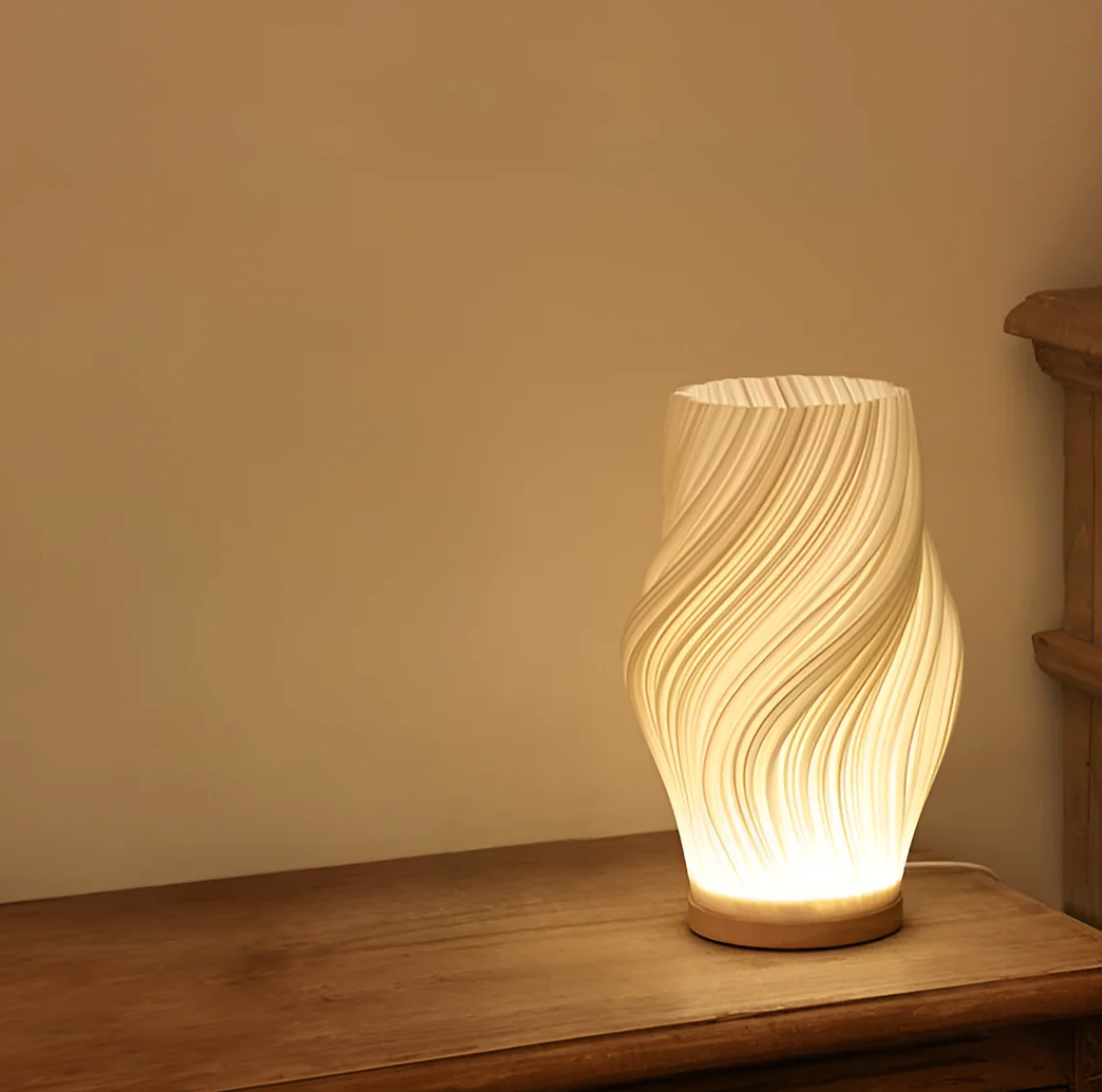 WaveLight | Elegant Dimmable Modern Table Lamp for Bedside & Living Room 4