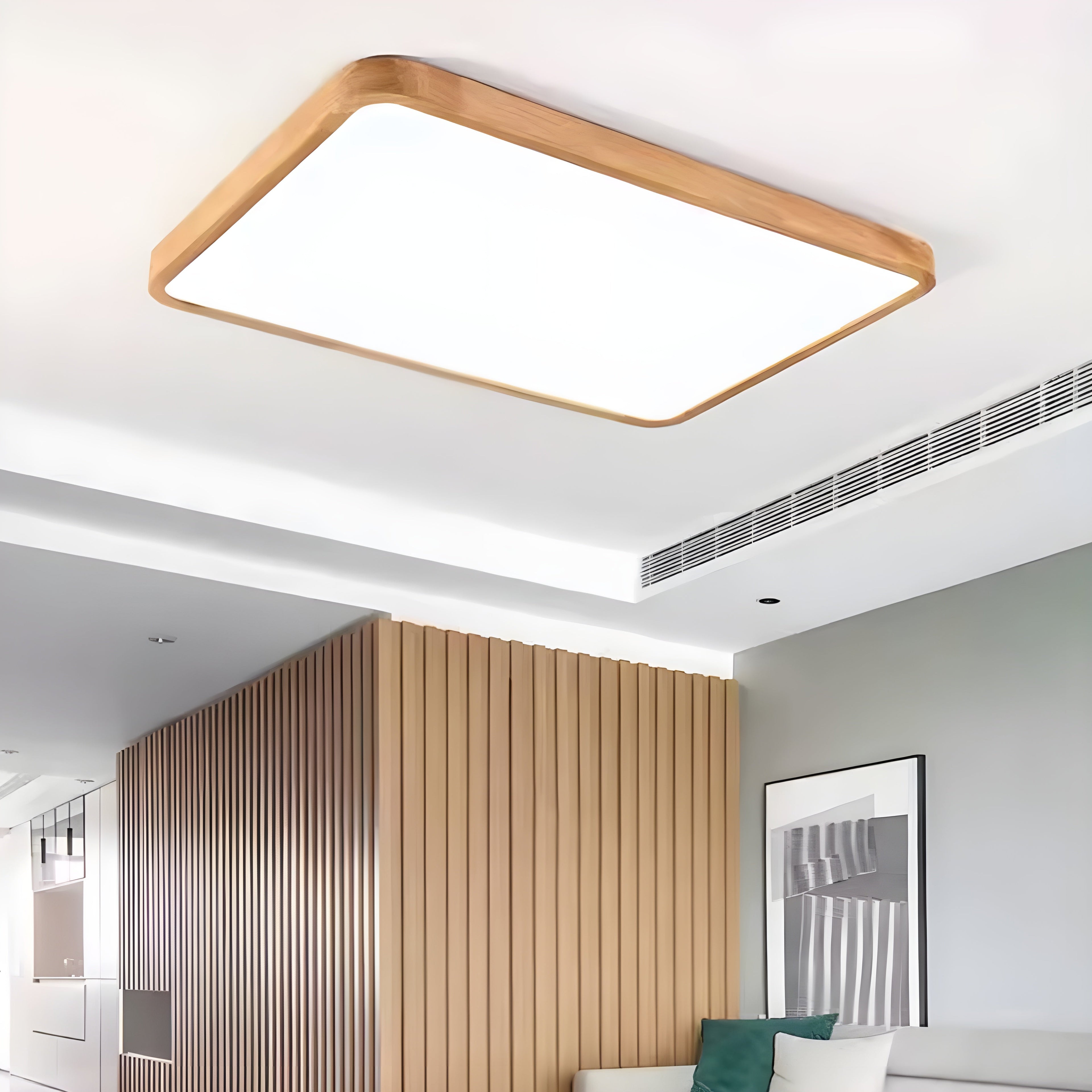 WoodlandGlow | Modern Geometric Flush Mount LED Ceiling Light Fixture 4
